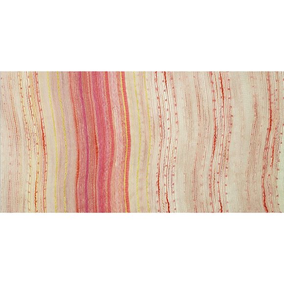 Collection 18 Ice Dainty Open Weave Slub Scarf Sweet Pink Retail $28.00 - Picture 3 of 7